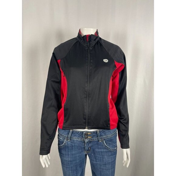 Pearl Izumi Womens Cycling Jacket Small Full Zip Fleece Lined Back Pockets Vents - Picture 1 of 15